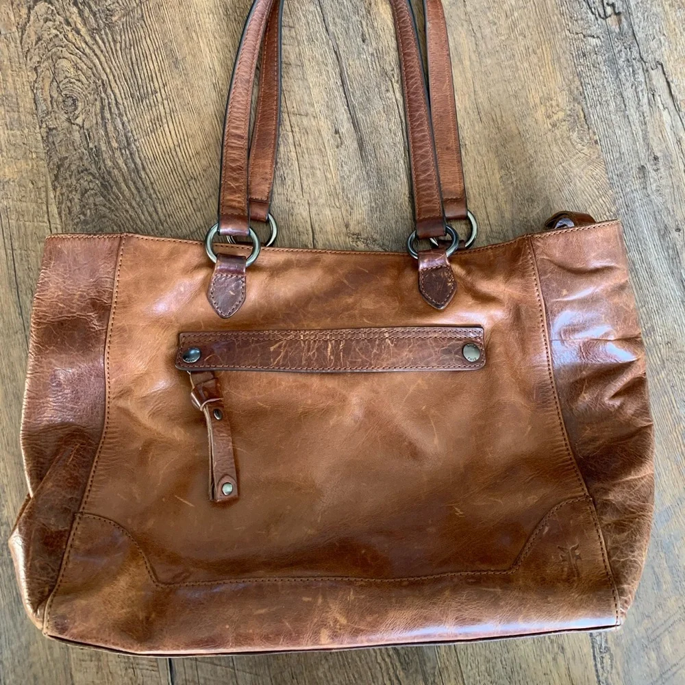 Frye Leather Handbag/Tote. - Picture 2 of 9